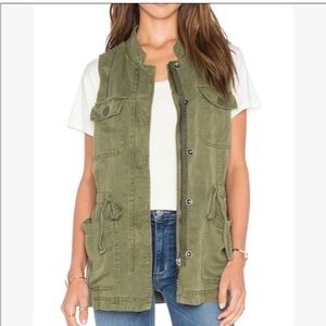 Sanctuary S olive fatigue vest